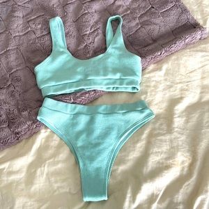 Mint green Shein bikini (M-L)